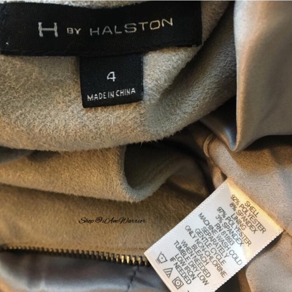 H by Halston vegan faux suede moto jacket *shop@iamwarrior - Picture 7 of 8